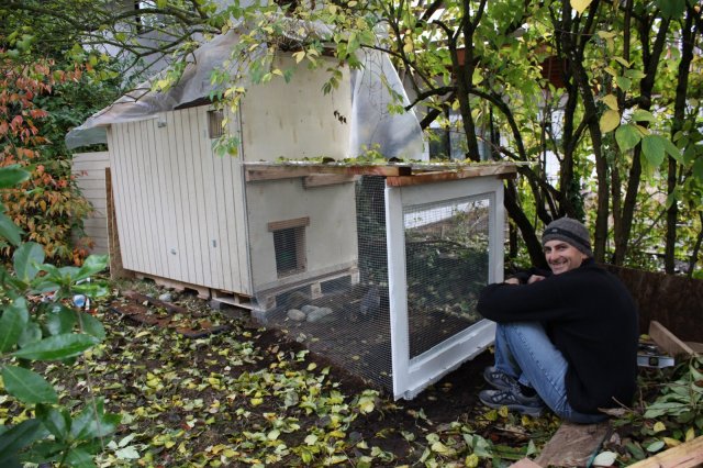 The original coop door - R.I.P.