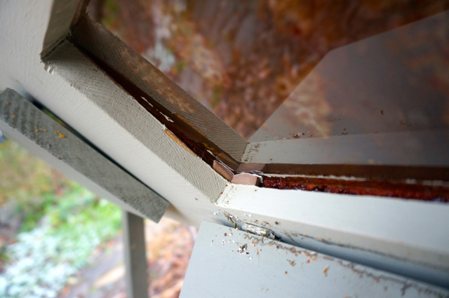 Hole plugged with foam