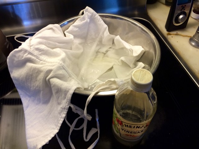 Soaking offending areas